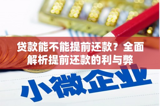 原州贷款能不能提前还款？全面解析提前还款的利与弊