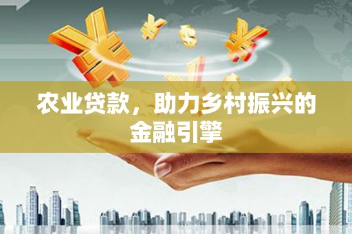 博湖农业贷款，助力乡村振兴的金融引擎