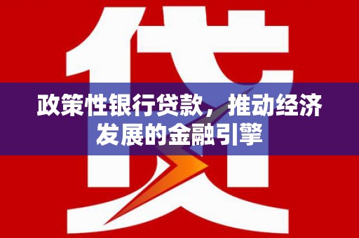 友谊政策性银行贷款，推动经济发展的金融引擎