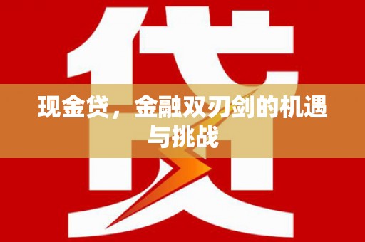 阿巴嘎旗现金贷，金融双刃剑的机遇与挑战