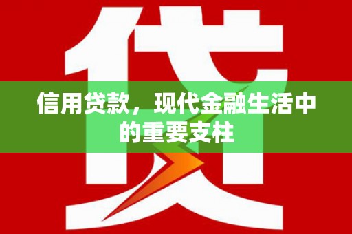 芙蓉信用贷款，现代金融生活中的重要支柱