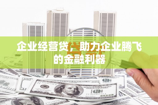 鲅鱼圈企业经营贷，助力企业腾飞的金融利器