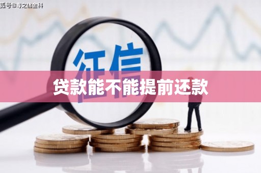 广宗贷款能不能提前还款