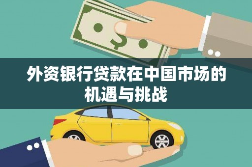 达孜外资银行贷款在中国市场的机遇与挑战