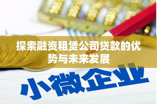 天峨探索融资租赁公司贷款的优势与未来发展