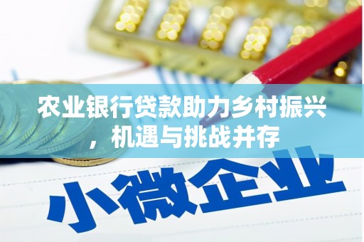 柳城农业银行贷款助力乡村振兴，机遇与挑战并存