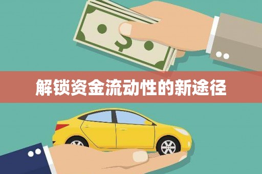 大内解锁资金流动性的新途径